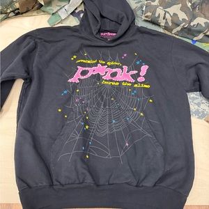 Sp5der Worldwide Punk Sweatshirt Black